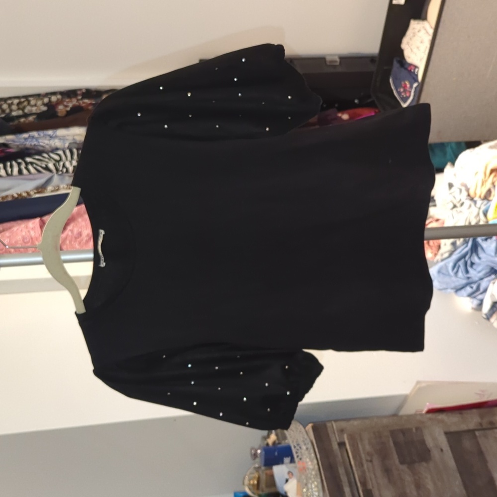 Zara black short sleeve shirt size s